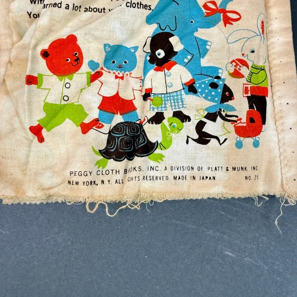 Peggy Cloth Books Vintage Baby Cloth Books Set of 3 Multicolor 1960s‎ Nursery